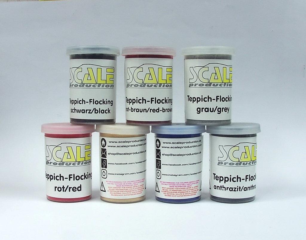 [ SPFLOCKBLACK] Flocking powder Black Modelbouw Baillien